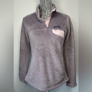 Patagonia Lilac Snap-T Fleece Pullover Sweater
